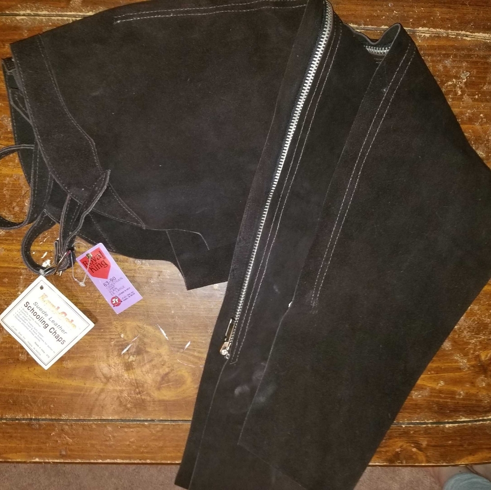 Equigrip Suede Leather Schooling Chaps